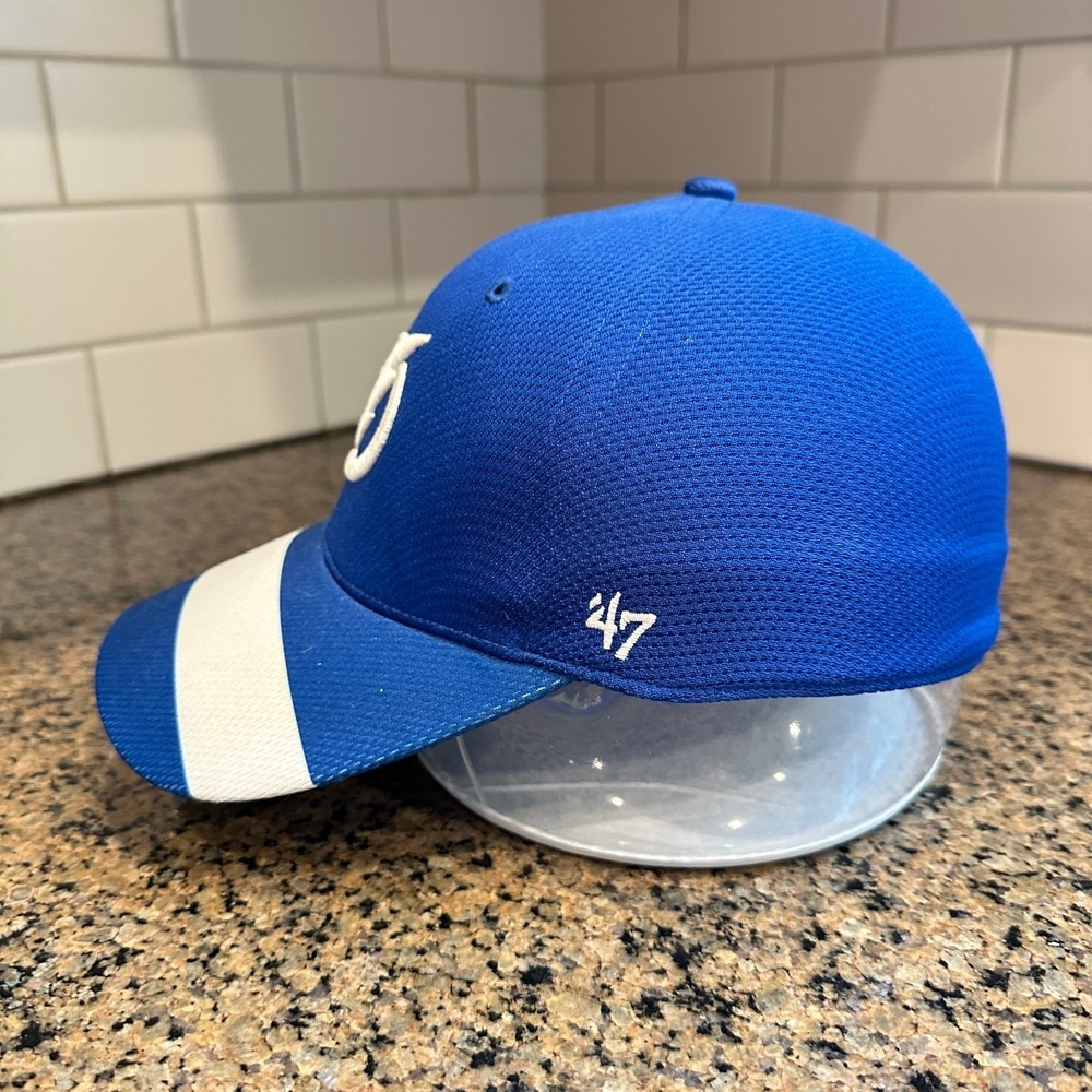 Tampa Bay Lightning '47 Stretch Fit Hat Men's OSFA Royal Blue Baseball Cap - Picture 3 of 7